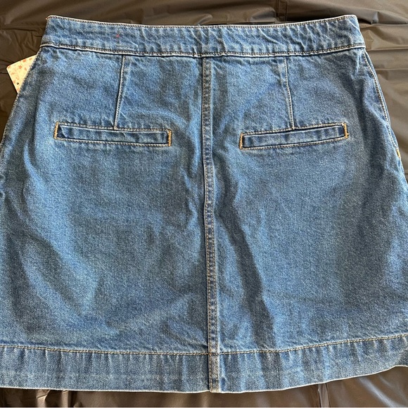 Free People- We the Free Don’t Get Me Wrong Denim Skirt- Electric Boogaloo - Picture 11 of 11
